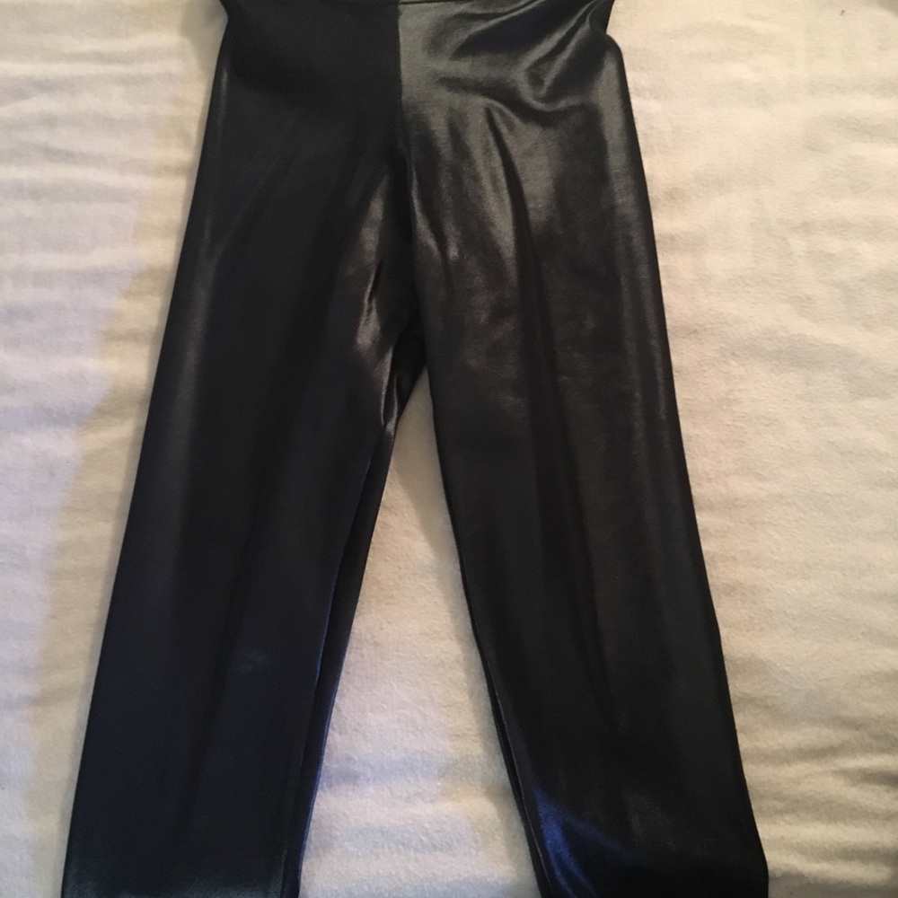 Black Milk 3/4 length wet look leggings